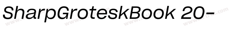 SharpGroteskBook 20字体转换
